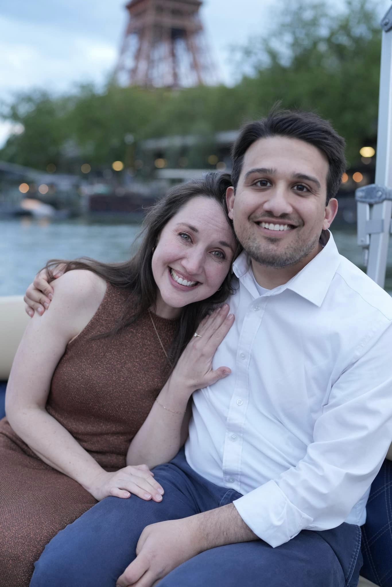 MALIK AND FIANCE IN PARIS